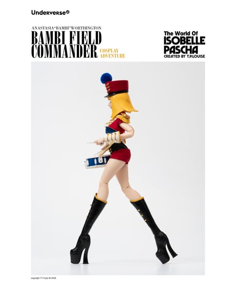 【予約】Underverse 1/6 Isabelle Pasha Series Cosplay Series Field Commander Bambi Action Figure