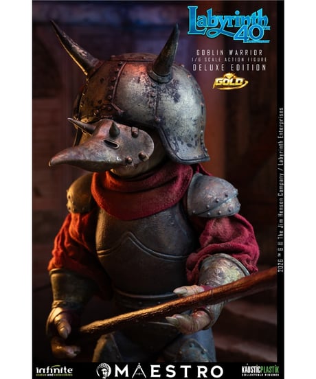 【予約】ラビリンス/ ジャレス ザ・ゴブリンキング 1/6 アクションフィギュア DELUXE GOLD エディション  映画『ラビリンス 魔王の迷宮』 ［インフィニティスタチュー］