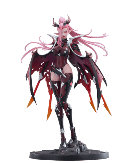 【予約】竜姫士 ヘスリオン　1/7スケール　塗装済み完成フィギュア　［PLUM］