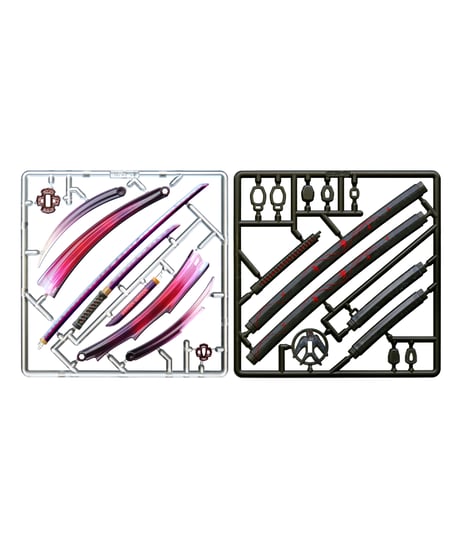 【予約】【送料無料】プリプラ フィギュアの武器 武士の嗜みVol.2 ~妖魔の道~　彩色済みプラスチックモデル　［エムアイシー］