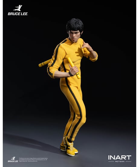 【予約】INART Action（インアート・アクション）― ブルース・リー（イエロー・ジャンプスーツ）1/12スケール アクションフィギュア　［INART］