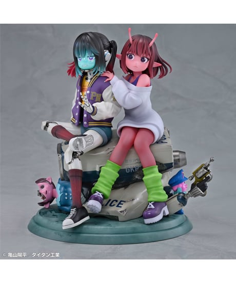 【予約】アニメ『銀河特急 ミルキー☆サブウェイ』チハル＆マキナ　彩色済完成品フィギュア　［メディコス・エンタテインメント］
