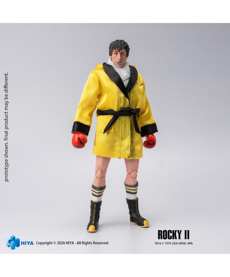 【予約】ロッキー2 1/12 アクションフィギュア ロッキー・バルボア (ボクサー版) (完成品)　［ハイヤトイズ］