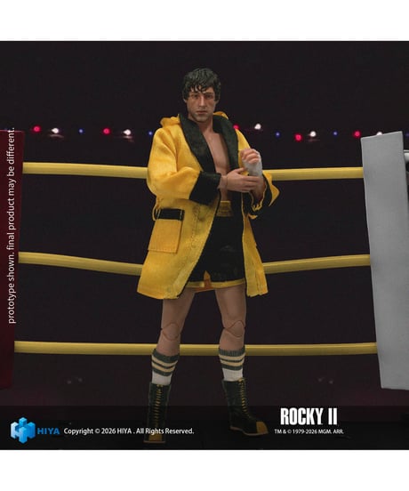 【予約】ロッキー2 1/12 アクションフィギュア ロッキー・バルボア (ボクサー版) (完成品)　［ハイヤトイズ］