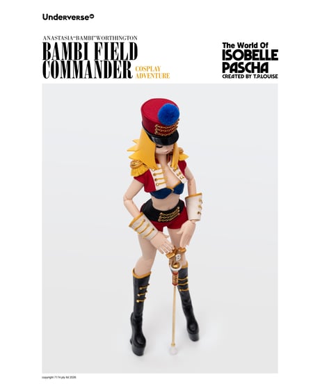 【予約】Underverse 1/6 Isabelle Pasha Series Cosplay Series Field Commander Bambi Action Figure