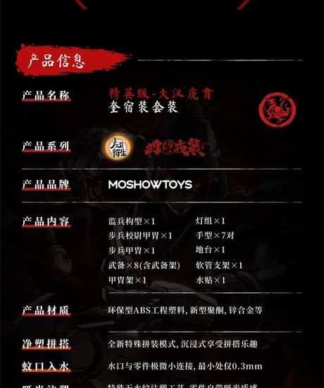 【予約】エリート級・大漢虎賁・奎宿装セット プラスチックキット (プラモデル)　［MOSHOWTOYS］
