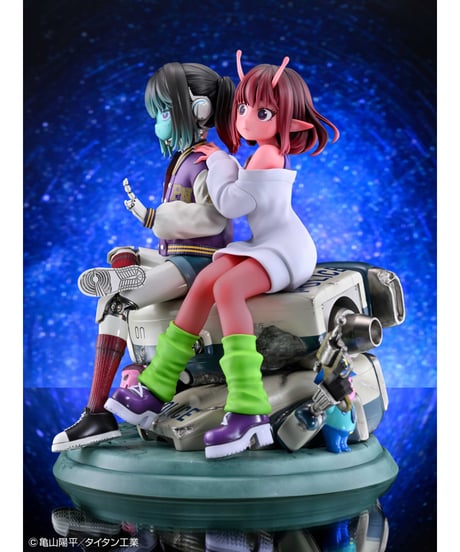 【予約】アニメ『銀河特急 ミルキー☆サブウェイ』チハル＆マキナ　彩色済完成品フィギュア　［メディコス・エンタテインメント］