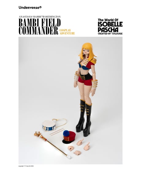 【予約】Underverse 1/6 Isabelle Pasha Series Cosplay Series Field Commander Bambi Action Figure