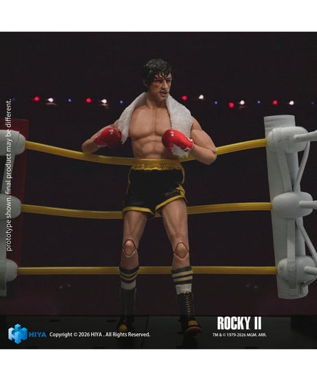 【予約】ロッキー2 1/12 アクションフィギュア ロッキー・バルボア (ボクサー版) (完成品)　［ハイヤトイズ］