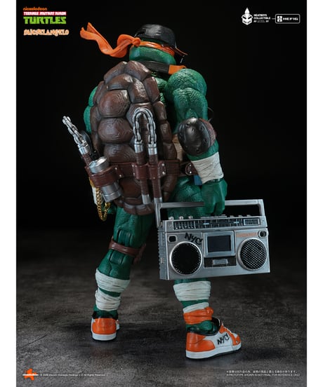 【予約】HEATBOYS HB0105 ミュータント・タートルズ ミケランジェロ スケール可動フィギュア 豪華版 ※初回特典：ヘッドパーツ　[HEATBOYS]