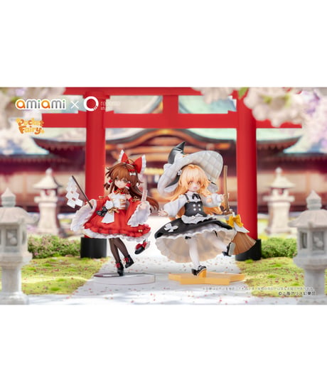 【予約】Reverse 手のひら精霊 東方Project 博麗霊夢＆霧雨魔理沙 完成品フィギュア　［あみあみ×Reverse Studio］