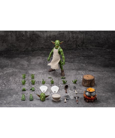 【予約】ゴブリン族 シェフ長ゴブリン 1/12スケール可動フィギュア (完成品)　［HopDo Toys］