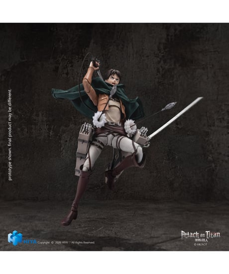 【予約】 進撃の巨人 1/12 アクションフィギュア エレン・イェーガー　［ハイヤトイズ］