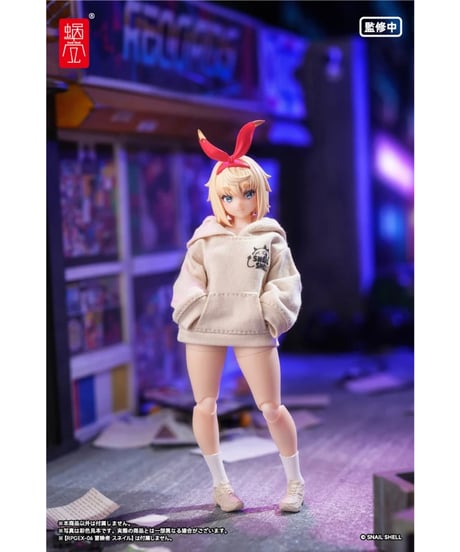 【予約】【送料無料】『悪魔の囁き』シリーズ プリントパーカーセット(ベージュ)(ドール用) (塗装済み完成品アクションフィギュア)　［蝸之殼Snail Shell］