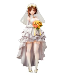 【予約】ライザのアトリエ３ ～終わりの錬金術士と秘密の鍵～　ライザ（ライザリン・シュタウト）ウェディングStyle　1/7　塗装済み完成品　［キューズQ］