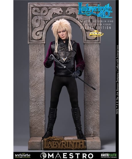 【予約】ラビリンス/ ジャレス ザ・ゴブリンキング 1/6 アクションフィギュア DELUXE GOLD エディション  映画『ラビリンス 魔王の迷宮』 ［インフィニティスタチュー］