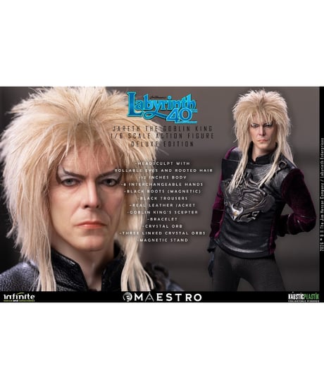 【予約】ラビリンス/ ジャレス ザ・ゴブリンキング 1/6 アクションフィギュア DELUXE エディション　映画『ラビリンス 魔王の迷宮』　[インフィニティスタチュー]