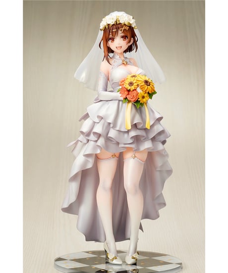 【予約】ライザのアトリエ３ ～終わりの錬金術士と秘密の鍵～　ライザ（ライザリン・シュタウト）ウェディングStyle　1/7　塗装済み完成品　［キューズQ］