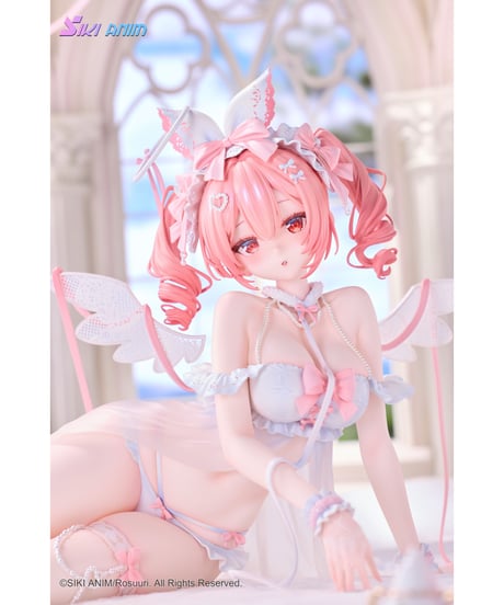 【予約】白うさぎRosu 天使ver. Illustrated by Rosuuri 1/4 完成品フィギュア 特典版　［SIKI ANIM］