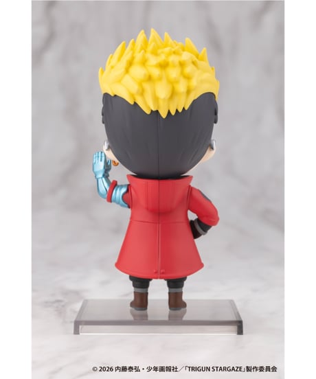 【予約】OSHI WORKS Mini ヴァッシュ・ザ・スタンピード　TRIGUN STARGAZE　PVC塗装済み完成品　［コトブキヤ］