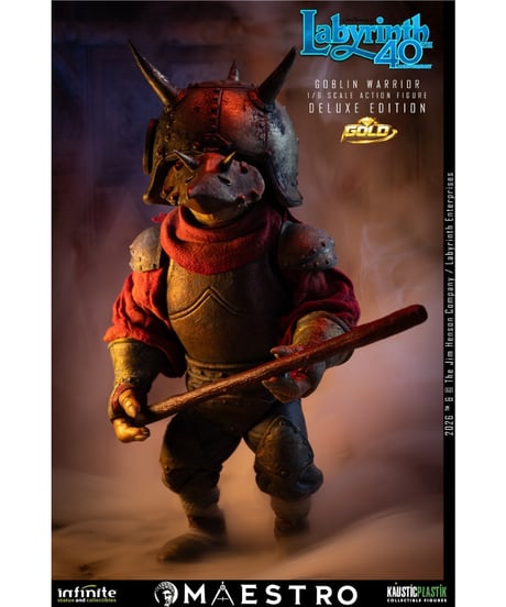 【予約】ラビリンス/ ジャレス ザ・ゴブリンキング 1/6 アクションフィギュア DELUXE GOLD エディション  映画『ラビリンス 魔王の迷宮』 ［インフィニティスタチュー］