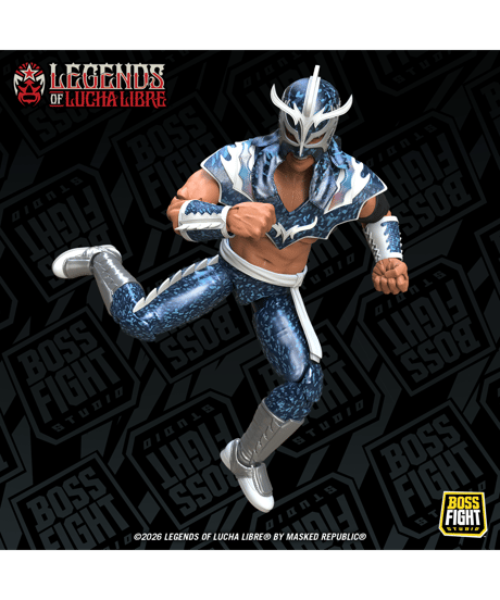 【予約】レジェンド・オブ・ルチャリブレ / ウルティモ・ドラゴン 1/12 アクションフィギュア ホログラフィック・デコ ver. (完成品)  [BOSS FIGHT STUDIO]