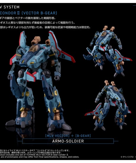 【予約】トイライズ MLV ベクター Bギア “コンドルII”　機甲創世記モスピーダ ANOTHER GENESIS　[TOMY]