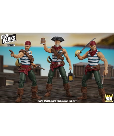 【予約】【送料無料】ヒーロー H.A.C.K.S./ ダニエル・ライト: パイレート・クォーターマスター 1/18 アクションフィギュア　［ボスファイトスタジオ］
