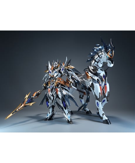 【予約】 MNP-XH05WA 天佑星 龍胆虎将・趙雲 威武カラー 組立プラモデルシリーズ　[MOTOR NUCLEAR 摩動核]