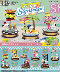 【予約】SNOOPY Signscape　6個入り1BOX［リーメント(RE-MENT)］