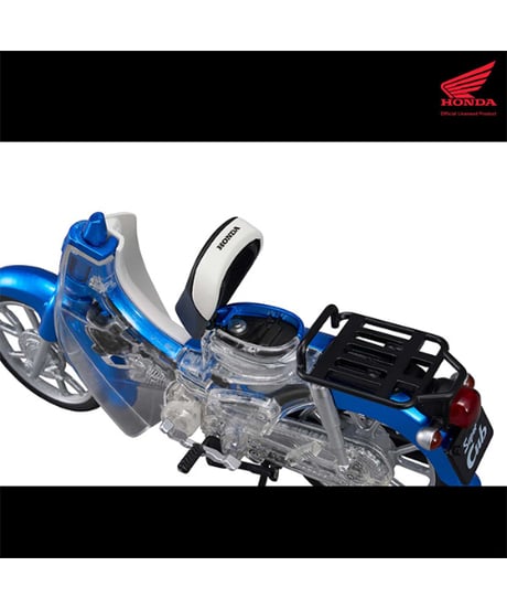 【予約】KAITANICS Honda スーパーカブ110 グリントウェーブブルーメタリック　組立て式フィギュア［メガハウス］