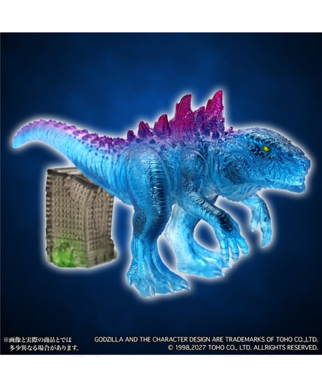 【予約】MSS ゴジラEX【第26弾】ゴジラ（1998）クリアブルー Ver.　彩色済み完成品　[CCP JAPAN]