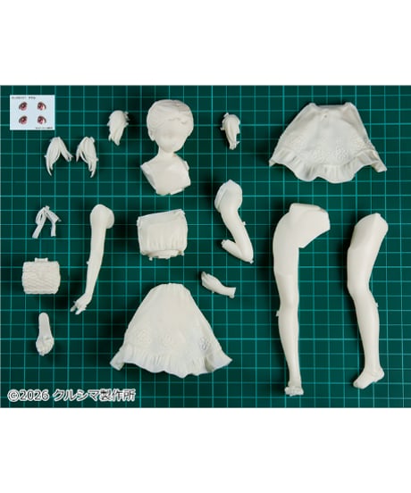 【予約】すずみちゃん　～おでかけ日和～　成形色アイボリー　レジンキャストキット　［クルシマ製作所］