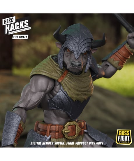 【予約】【送料無料】ヒーロー H.A.C.K.S./ ミノス・オーロクソス: ラビリンシアン・ウォリアー 1/18 アクションフィギュア　［ボスファイトスタジオ］