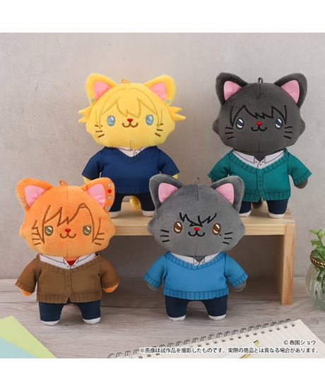 【予約】【送料無料】佐々木と宮野 withCAT アイマスク付きぬいぐるみキーホルダーPlus／佐々木秀鳴／宮野由美／平野大河／鍵浦昭　全4種　［ムービック］