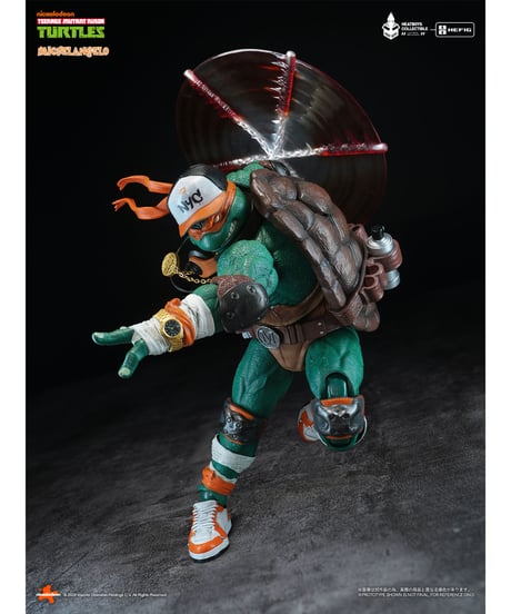 【予約】HEATBOYS HB0105 ミュータント・タートルズ ミケランジェロ スケール可動フィギュア 豪華版 ※初回特典：ヘッドパーツ　[HEATBOYS]