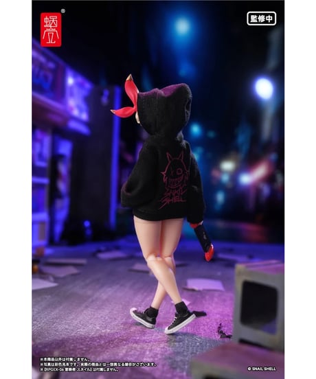 【予約】【送料無料】『悪魔の囁き』シリーズ プリントパーカーセット(ブラック)(ドール用) (塗装済み完成品アクションフィギュア)　［蝸之殼Snail Shell］