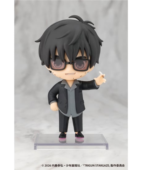 【予約】OSHI WORKS Mini ニコラス・D・ウルフウッド　TRIGUN STARGAZE　PVC塗装済み完成品　［コトブキヤ］