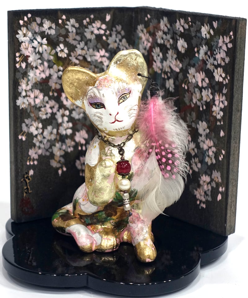 蟬丸 蝉丸 吉祥文 招き猫 縁起物 蝉丸 - 招き猫パワー｜郷土玩具・置物