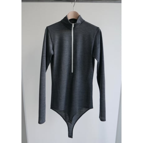 KAYLE“WOOL JERSEY ZIP BODYSUIT”