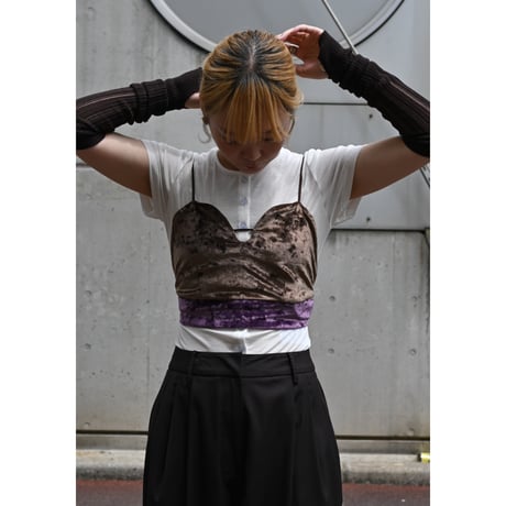 FUMIE＝TANAKA “velvet bustier”