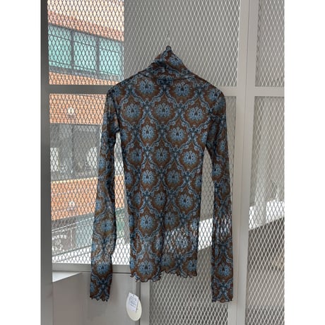 FUMIE＝TANAKA “print mesh high neck”