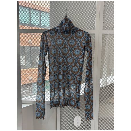 FUMIE＝TANAKA “print mesh high neck”