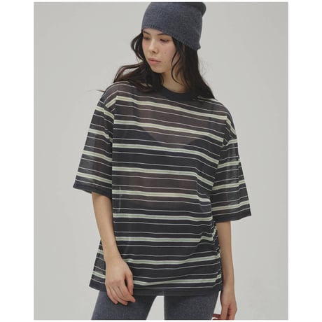todayful “sheer boarder T-shirt”