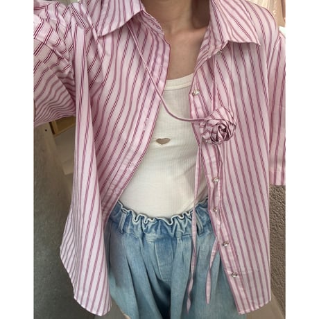 sister jane “Marta Stripe Boxy Shirt”