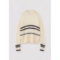 ACCORDION “SHEER MOHAIR PULLOVER”