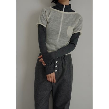 KAYLE“WOOL JERSEY ZIP BODYSUIT”