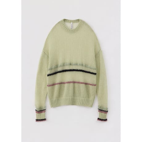 ACCORDION “SHEER MOHAIR PULLOVER”