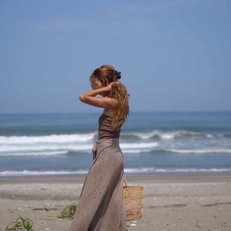 【Fog】Cotton  knit wrap skirt