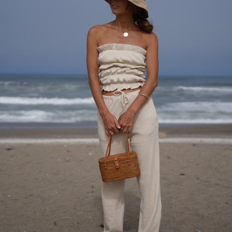 【Willow】Cotton×Linen Relux pants
